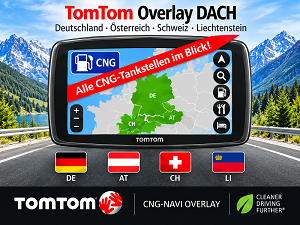 Overlay Erdgastankstellen D/A/CH für TOMTOM Navigationsgeräte