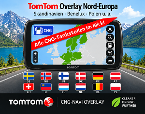 Overlay Erdgastankstellen Nord-Europa für TOMTOM Navigationsgeräte [Digital]